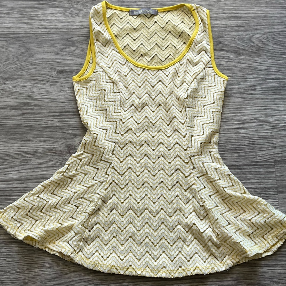 Yellow Peplum Tank
